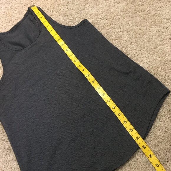 Grey Stretchy Racerback Tank Top - Picture 11 of 11
